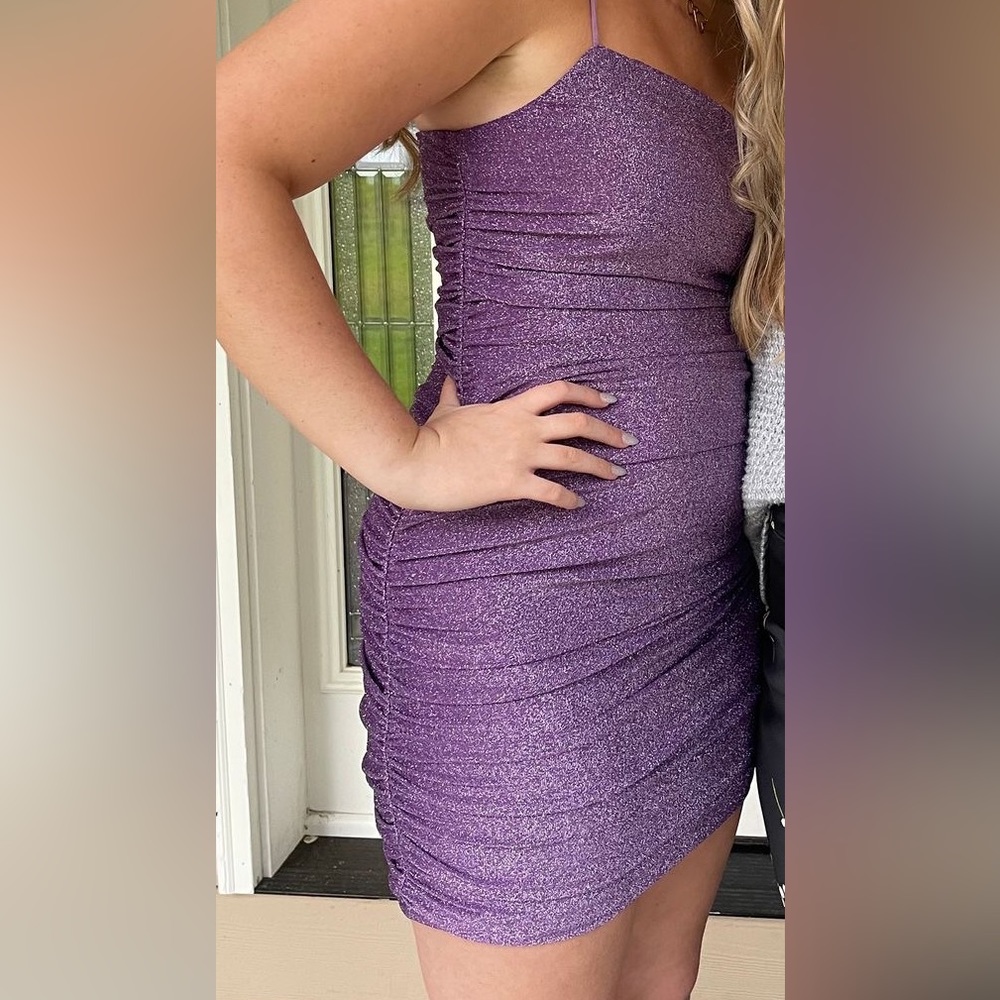 Purple sparkly dress